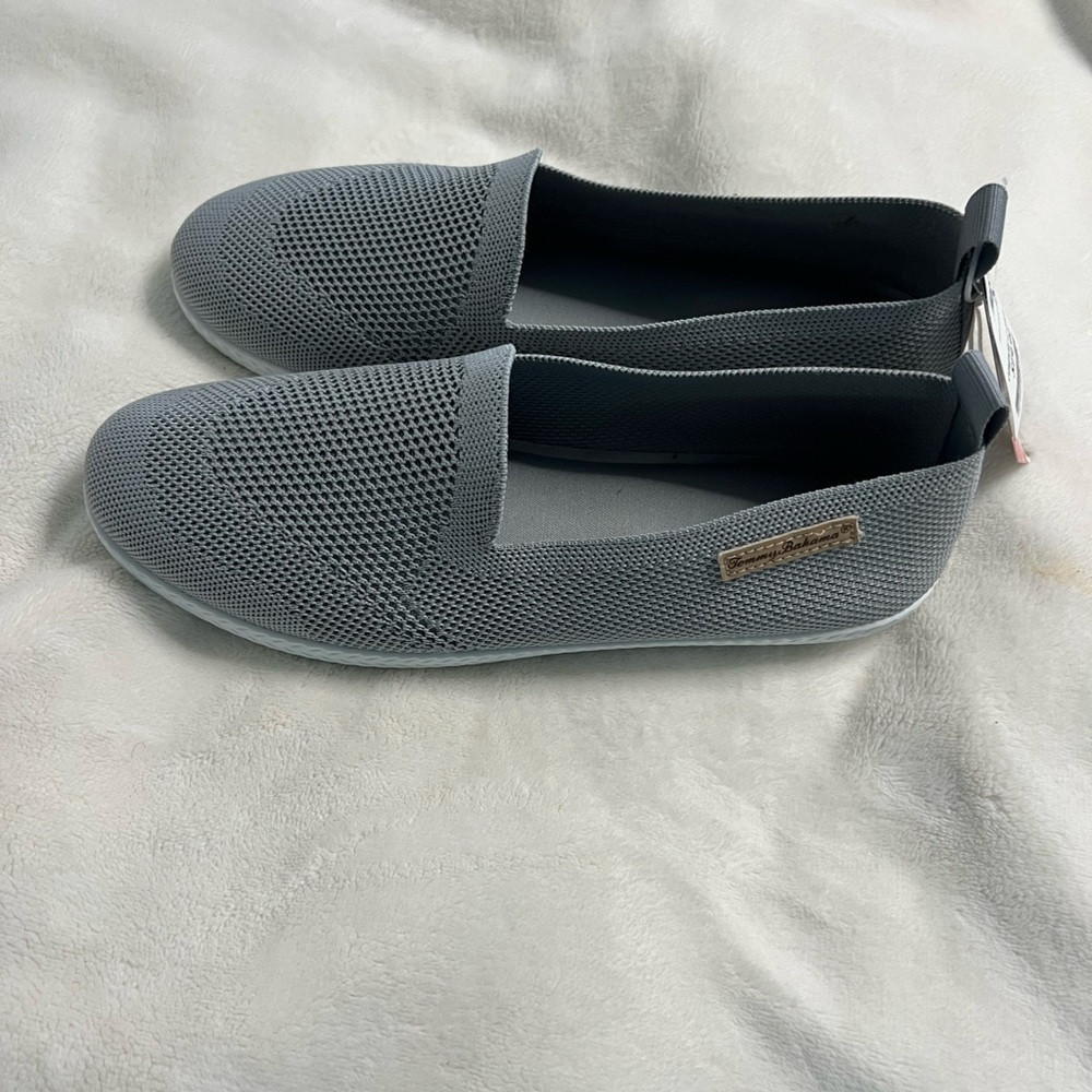 Tommy Bahama Light Gray Mesh Slip-Ons